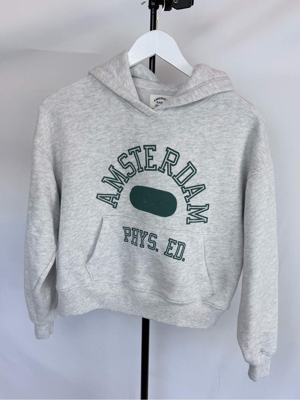 Amsterdam Phys. Ed. Gray Hooded Sweatshirt